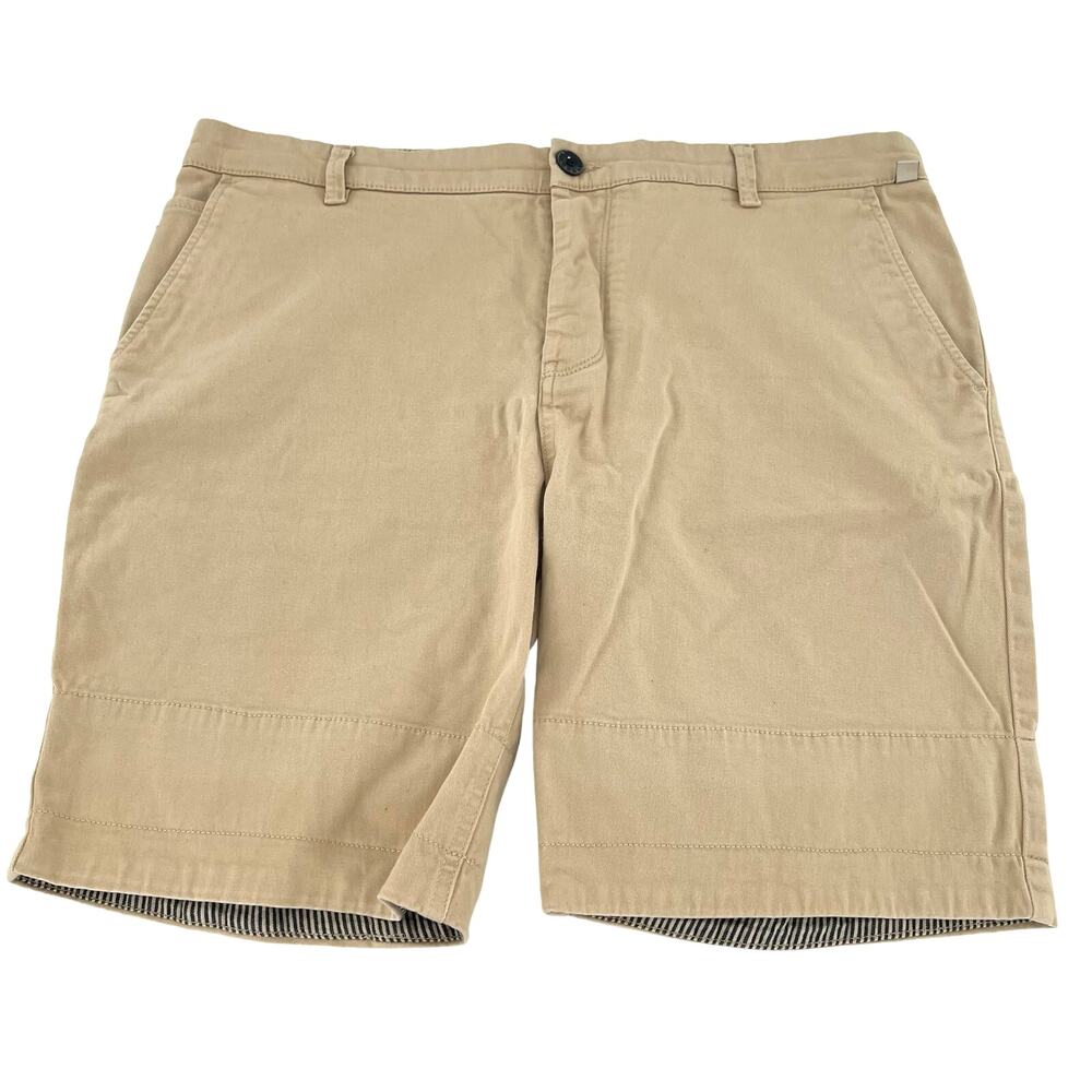 Pretty Green men’s flat front chino pants